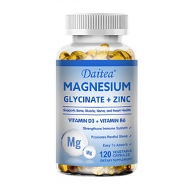 Maximize absorption with Magnesium Glycinate Zinc Vitamin D3 and B6 Supplement - For Healthy Sleep Nerve and Bone Health, 120 Tablets, 3 Count / 마그네슘 글리시네이트 아연 비타민 D3 및 B6 보충제로 흡수를 극대화하세요 - 건강한 수면 신경 및 뼈 건강을 위해, 120정, 3개