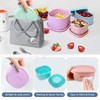 Anatole Silicone Food Storage Containers 4 Pcs Lunch Bento Box