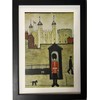 Greetingles Lowry-Style Framed Print. Beautiful Black Ash Frame (Lowry, PT