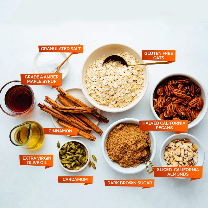 Ladera | Almond Pecan Granola | Low Sugar | Artisinal