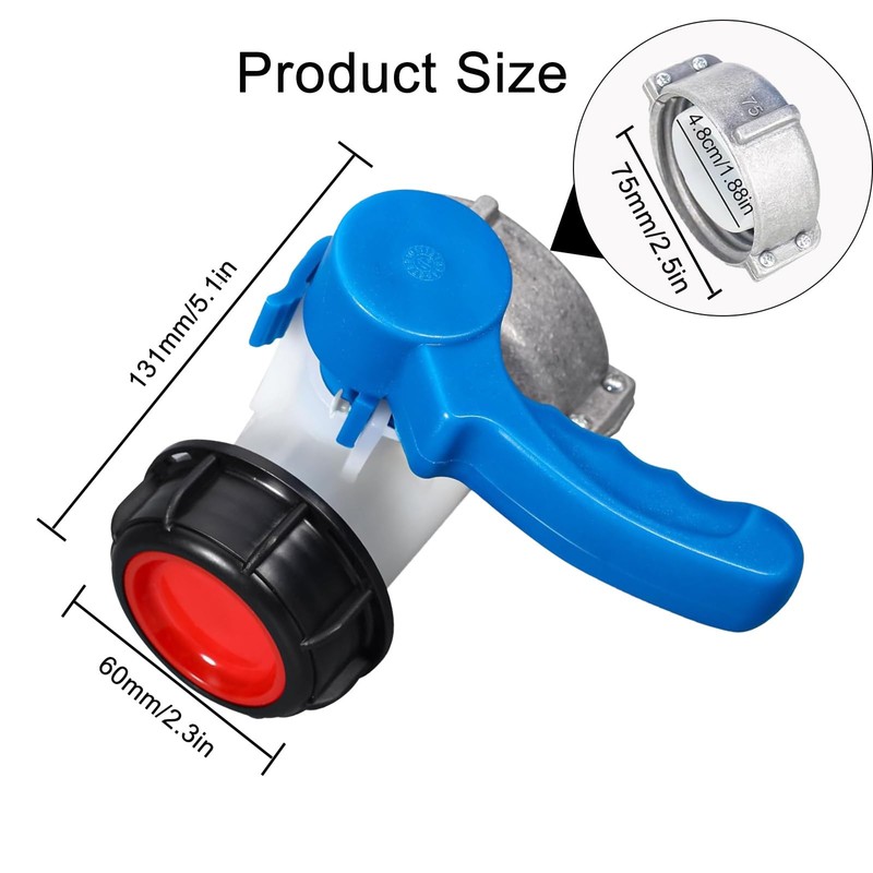 IBC Tank Accessories IBC Stop Valve DN50 75 mm IBC