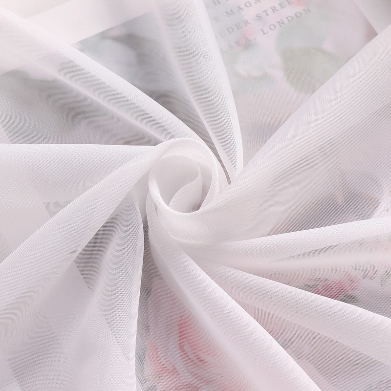 Yujiao Mao Voile Panel Curtains with Tabs, Pack of 1
