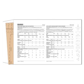 BUTTERICK B6969A Infants' Jacket, Overalls, Pants, Hats and Mittens A (XXS-XS-S-M-L)