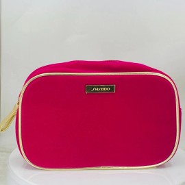 SHISEIDO VELVET makeup bag cosmetic toiletry Zipper pouch ~ NEW