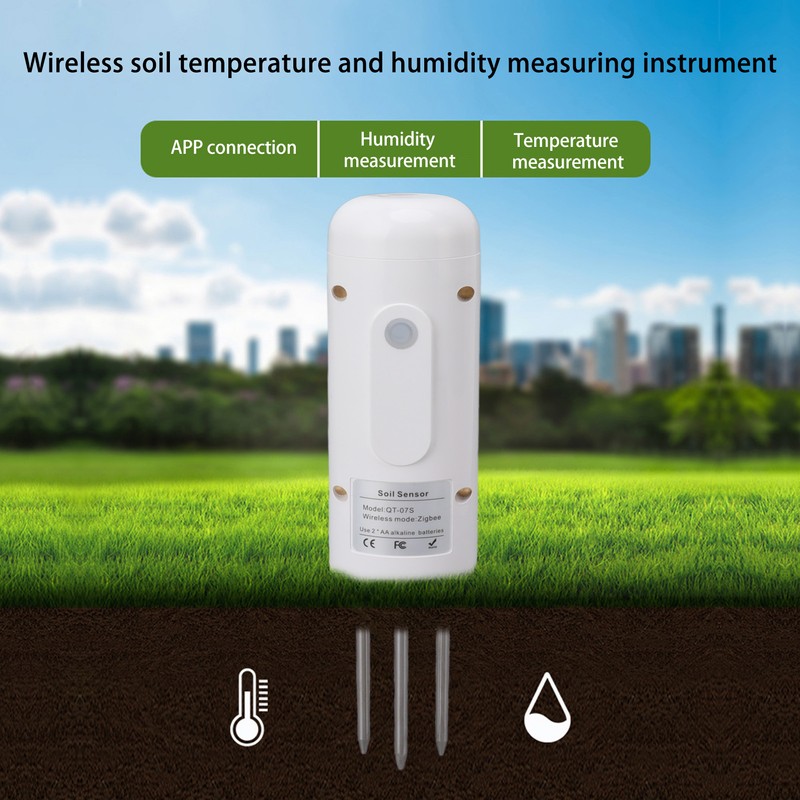 Soil Tester Wireless Smart Temperature Humidity IP67 Waterproof Soil Moisture