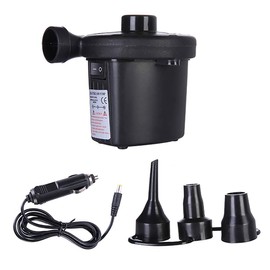 Electric Air Pump, Electric Pump Multifunctional Electric Pump with 3 Air Nozzles, Compressor for Air Mattresses, Inflatable Boats, Guest Beds, Inflatable Swimming Animals or Camping