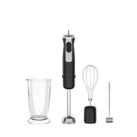 Immersion Blender Handheld for Kitchen, 4 in1 Portable Hand Mixer Electric Handheld, Stick Hand Emulsion Blender with Beaker Whisk and Milk Frother for Baby Food, Smoothie, Puree