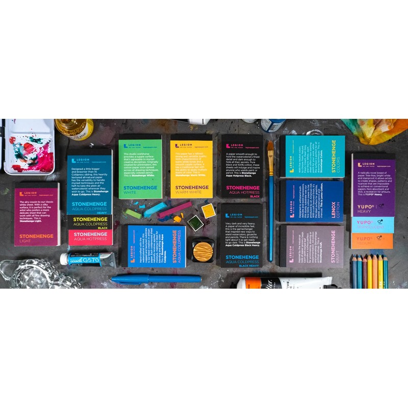 Legion Stonehenge Mini Artist Pad, 2.5 by 3.5 Inches, Multi-Colour