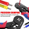 HOZKUY Crimping Pliers Set for 0.25-10 mm², Wire End Ferrules