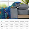 Queen Comforter Set with Sheets, 7 Pieces Underwater Sea Bedding