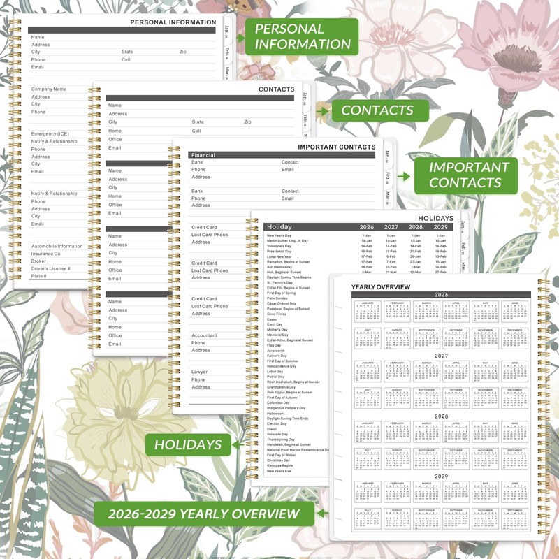 2026-2028 Monthly Planner/Calendar - 3 Year Monthly Planner 2026-2028, Jan.