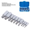 QANYEGN 10 Pcs Triple Square Spline Bit Socket, Spline Socket
