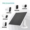 Solar Panel for Eufy Camera, 5W Solar Panel Compatible with