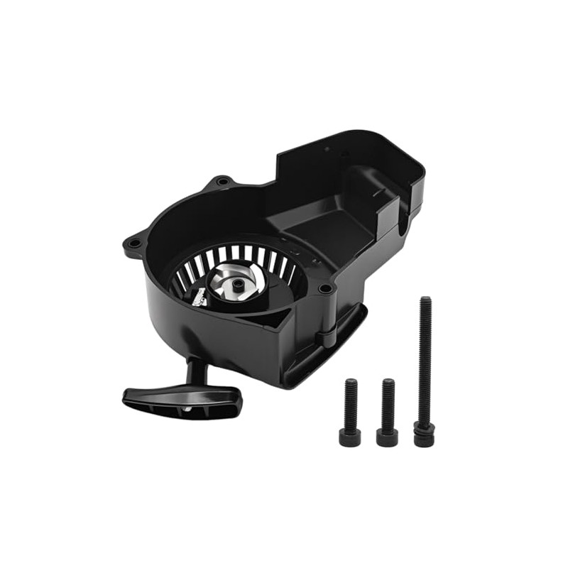 Black Recoil Pull Starter Motorcycle Engine Recoil Starter Replacement for