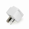 LZLRUN Universal Travel Adapter: US,EU,UK to AU, 3-Pin, White 1PCS