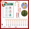 Solar Candy Cane Lights – 12-Piece Set, 22 Inch Outdoor