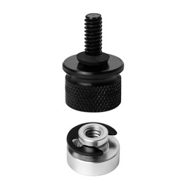 2 PCS Motorbike Seat Fastening Bolts, Aluminum Seat Screws for Harley Motorcycle (1 Screws + 1 Nuts)