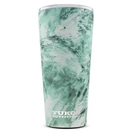 Yukon Outfitters 32oz Double Pint Double Wall Vacuum Insulated Stainless Steel Tumbler with Three Flow Lid | For Hot or Cold Beverage | Fits Most Cup Holders, USA Flag