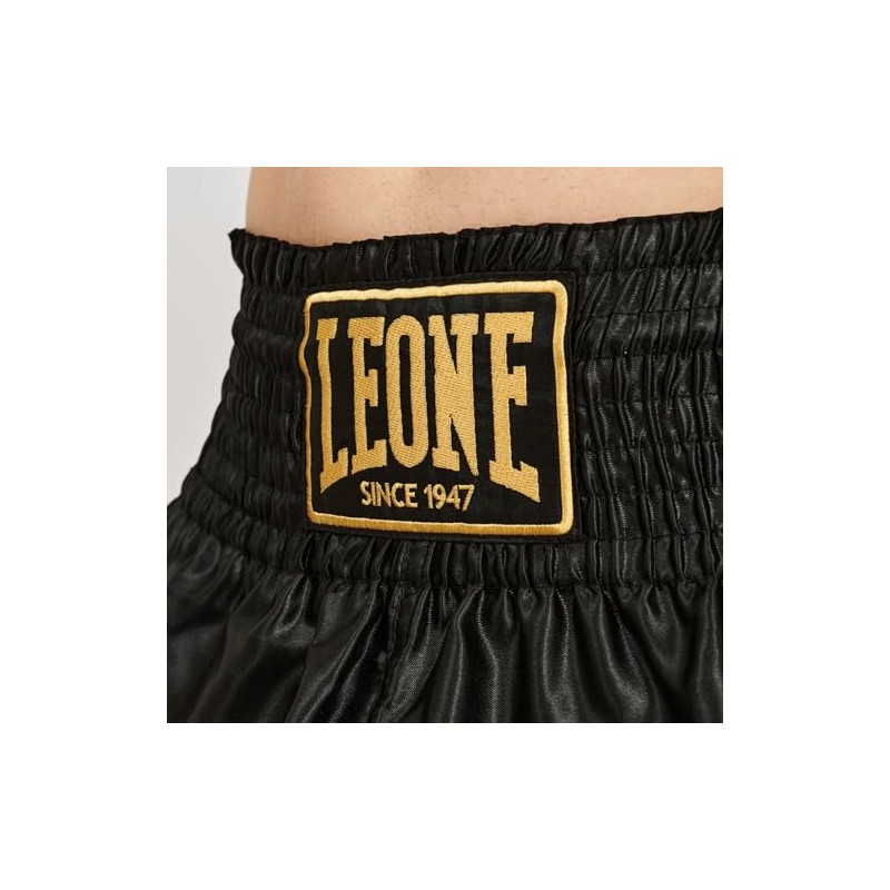 Leone 1947 BASIC 2 Muay Thai Kickboxing Shorts, Black