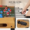 48” Foosball Table, Competition Sized Game Table with Adjustable Table