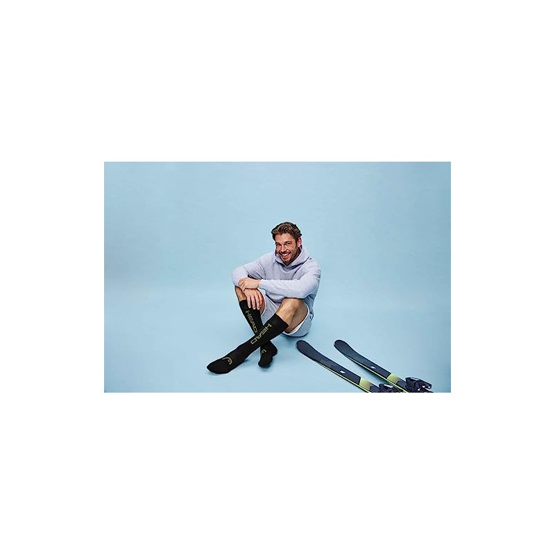 HEAD Unisex Knee High (Pack of 2), black combo