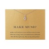 Music Note necklace, Treble Clef, Jewellery Gift for Her