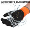 Vgo... Thermal Waterproof Work Gloves Winter Palm Latex for Freezer