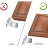 Silverline SH5001-WT Self Close Flush Hinge 1.2mm Thick Cabinet Hardware