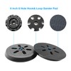 6 Inch 6 Hole Hook and Loop Sander Hard Backing