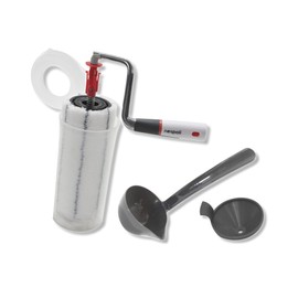 Nespoli NonStopMatic Paint Roller System 21 cm with Integrated Paint Tank and Automatic Release Mechanism White/Grey