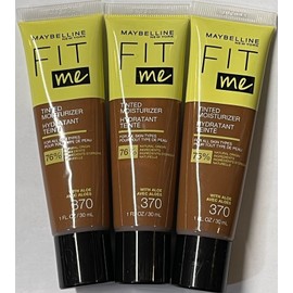 Maybelline Fit Me Tinted Moisturizer, 370, 3 Pack