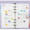 Magnetic Buckle Macaron A6 Leather Loose Leaf Accounting Notebook Creative