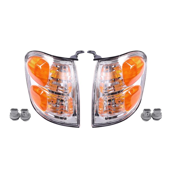 Pair Turn Signal Light Compatible with Halogen Toyota Tundra Sequoia