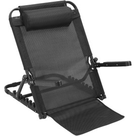 Respaldo con Reposabrazos Ajustable, Respaldo de Cama con Elevación Ajustable en ángulo de 7 Velocidades, Respaldo Plegable Portátil de Almacenamiento Rápido, para