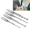 4pcs Square Hole Drill Bits 1/4 5/16 3/8 1/2 Wood