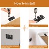 [10 Pairs Large] Interlocking Flush Mount Brackets, Stainless Steel Heavy