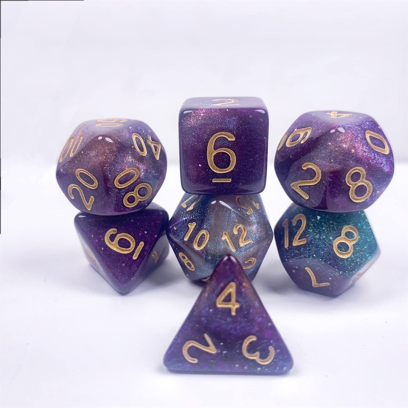 DND Dice Set for Dungeon and Dragons 7 Pieces Polyhedral
