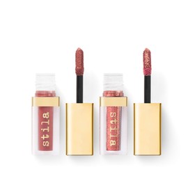 Stila Double Dip Suede Shade, Glitter & Glow Liquid Eye Shadows - Hot Tamale - Long Wearing