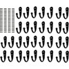 40 Pieces Wall Mounted Key Hook Robe Hooks Cloth Hanger