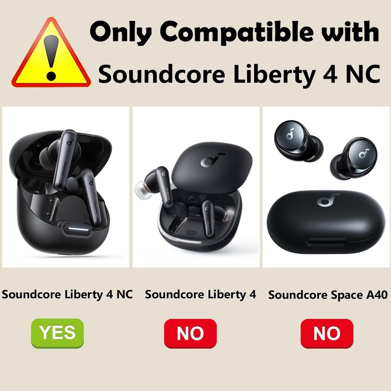 easyBee [2 Pack] Case Compatible with Soundcore Liberty 4 NC