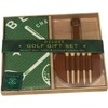 Deluxe Golf Gift Set with Novelty Towel and Leather Luggage