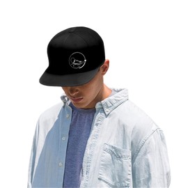 Tijeyi Snapback Hats for Men Black Adjustable Baseball Cap Funny Outdoor Fish Hunting Hat Perfect for Fishing Hiking Camping Biking Boys