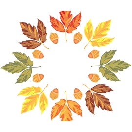 CafePress Autumn Leaves Sherpa Fleece Throw Blanket 60" L x 50" W