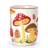 Nefelibata Mushroom Ceramic Utensil Holder Rustic Functional Utensil Crock Kitchen