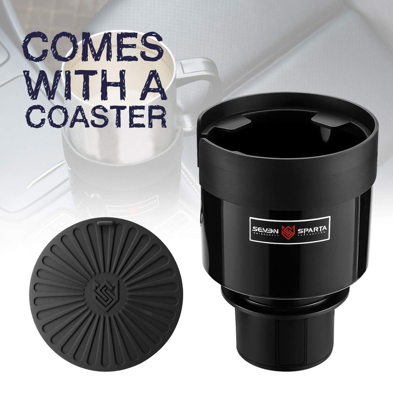 Seven Sparta 2 Pack Car Cup Holder Expander with Adjustable