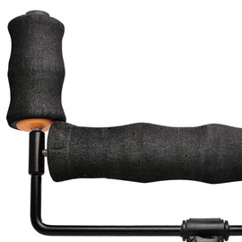 FLADEN 26cm Magnum Pole Roller Support with Soft Grip Handles Rest Support Head with Universal Brass Screw Thread - For Carp and Coarse Fishing [25-6432-098]