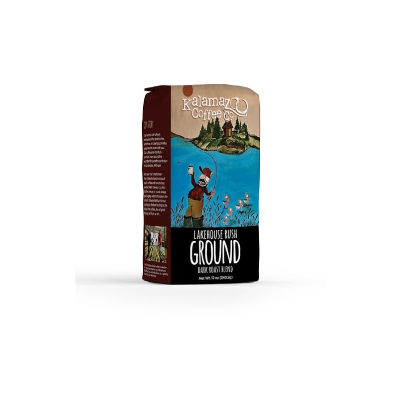 KALAMAZOO COFFEE COMPANY Lakehouse Rush Ground Coffee - Dark Roast