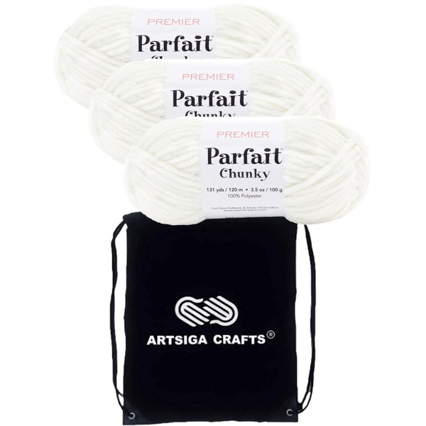 Premier Yarns Parfait Chunky Cream 1150-07 (3-Skeins - Same Dye