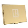 Metal Business Card Holder Laser Engraved with Realtor Logo (Gold)