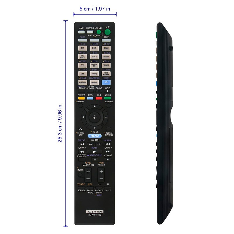 New RM-AAP080 Replace Remote Control Compatible with Sony Audio Video
